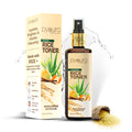 100% pure extract of Brown Rice Water Advanced Hydrating Toner<h4> Niacin Rich, With Aloe vera, Orange Peel, Green Tea & Licorice Extracts<h4> <h6> Alcohol Free, 100% natural, easy-to-use mist spray rice toner<h6>