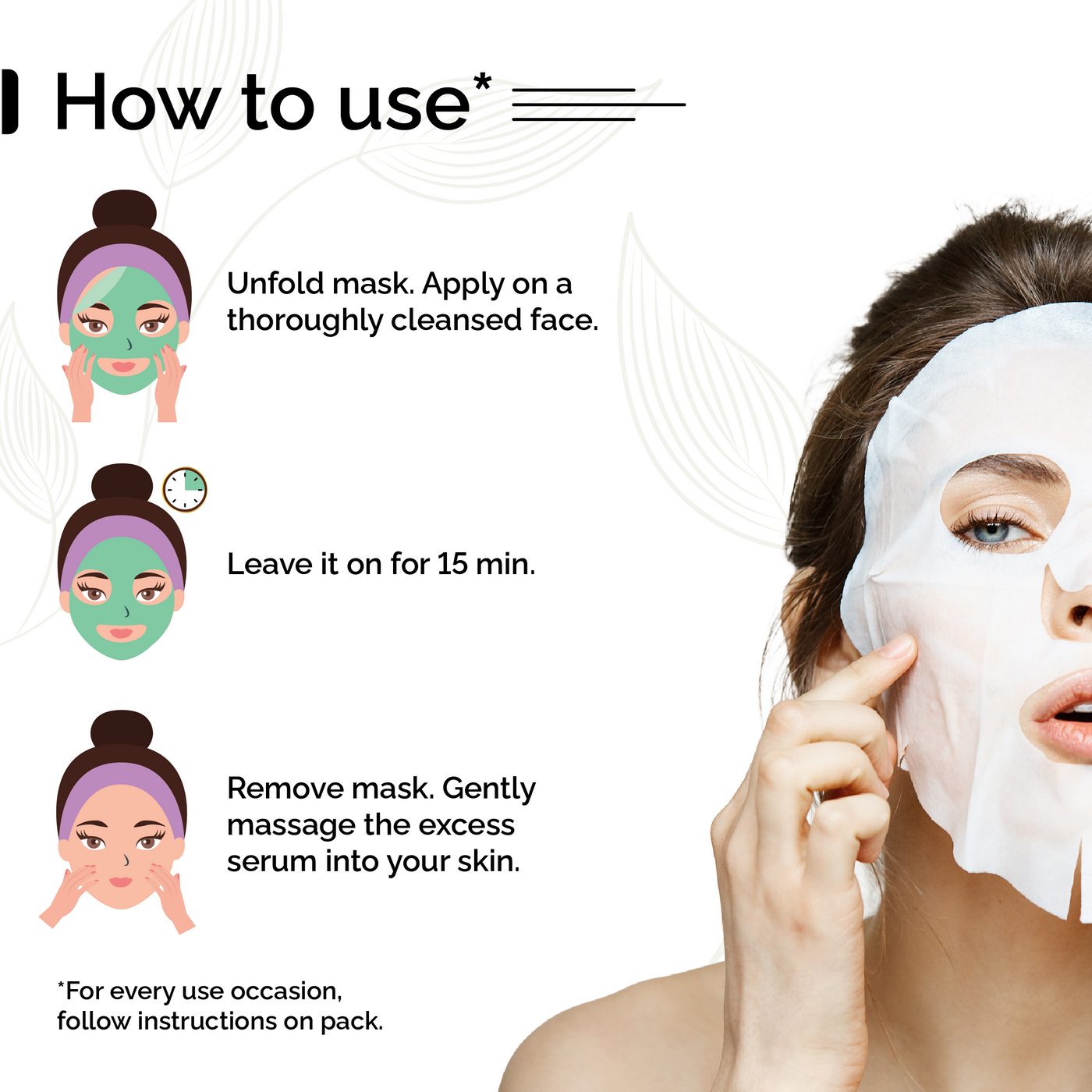 Aloe vera sheet mask – Nature at its purest