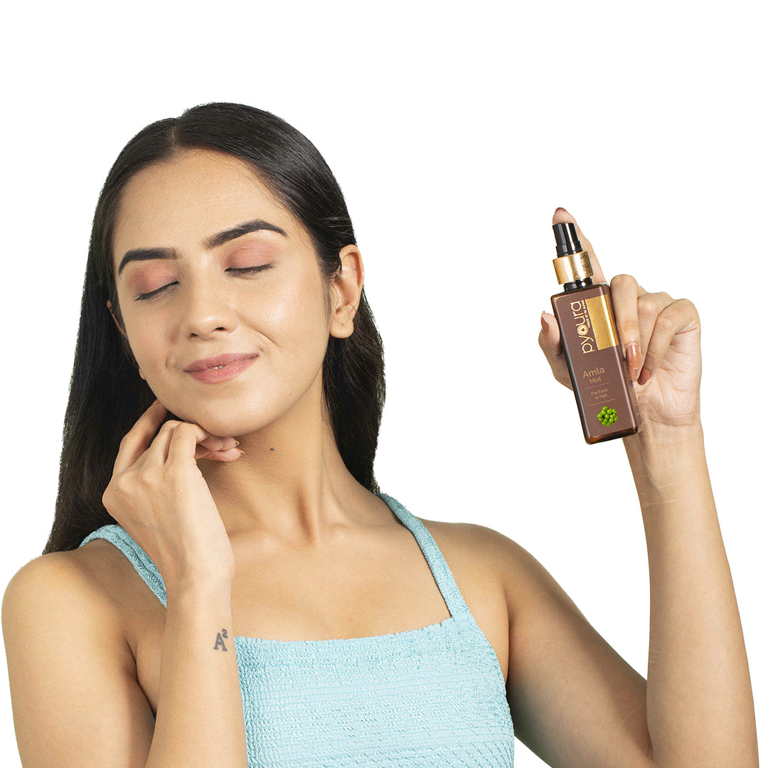 Skin Brightening Amla Face Mist <h4> For Anti-aging<h4> <h6> Alcohol Free, 100% natural, easy-to-use mist Amla toner<h6>