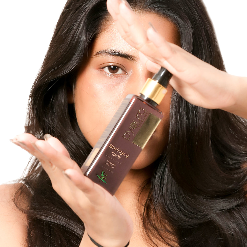 Bhringraj Mist, Prevent Hair Fall. Boost Hair Growth, Non-greasy. No alcohol or preservatives added.<h6>