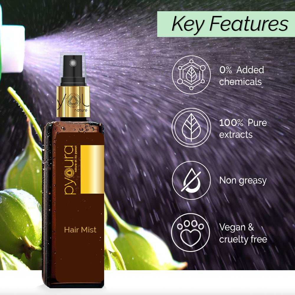 Super Acting Hair Mist Combo <h4> Pure extracts of amla, hibiscus & bhringraj <h4> <h6> Pack of 3 each 100 ml<h6>