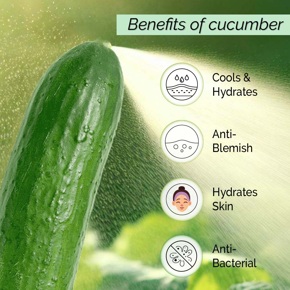 Hydrating Undereye Cucumber Toner<h4> Soothes skin irritation and hydrates dry skin <h4> <h6> Alcohol Free, 100% natural, easy-to-use mist spray<h6>