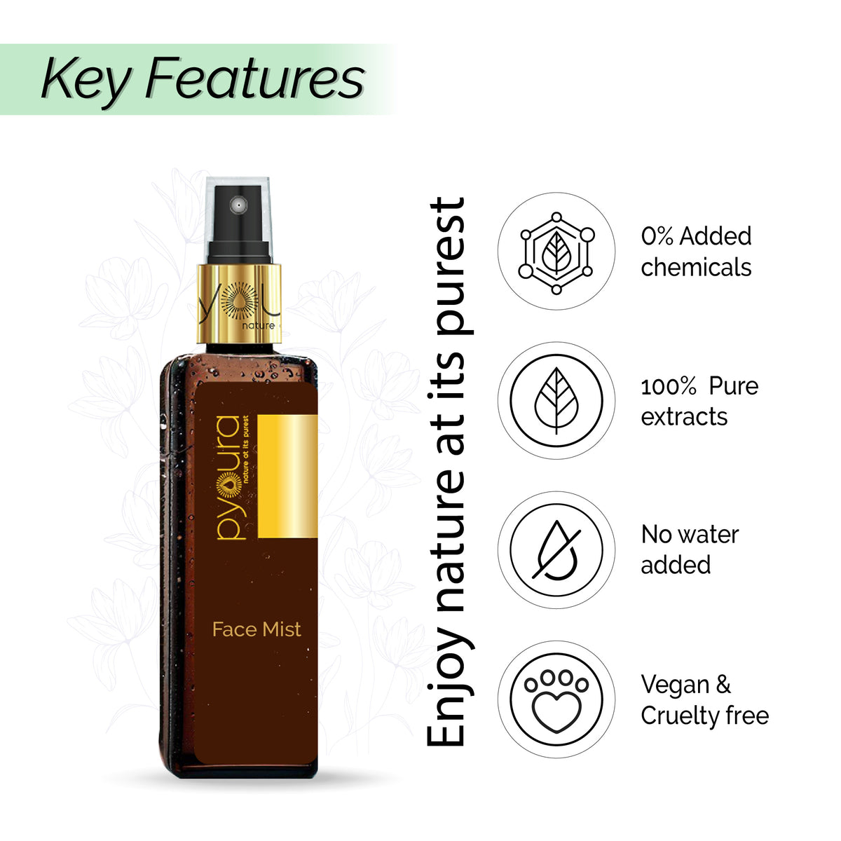 Rose + Aloe vera + Khus Face Mist Summer Skincare Kit <h4> Soothe Hydrate Sunburn & Refresh with these 100% pure, alcohol free extracts<h4><h6>100 ml each Pack of 3<h6>