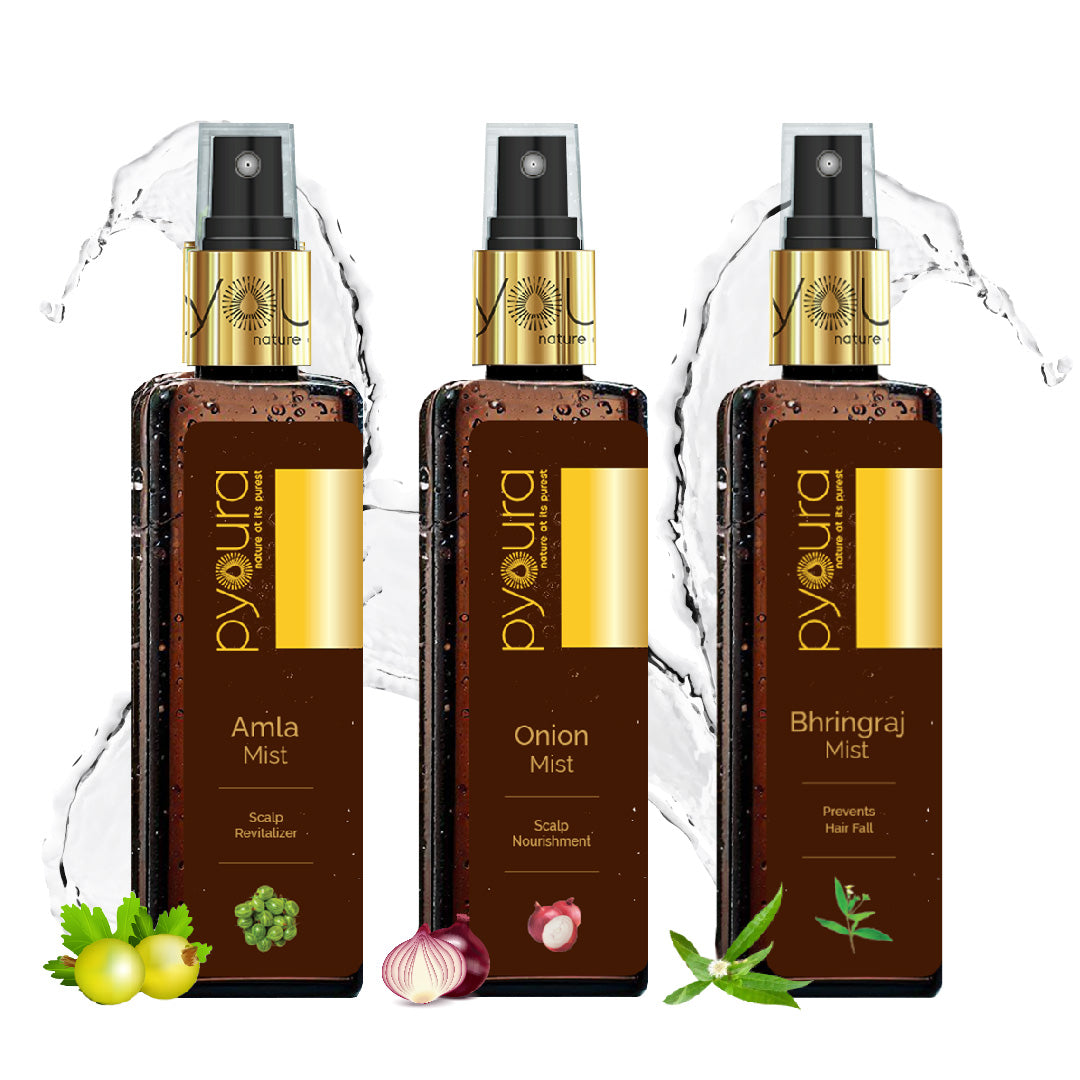 Super Acting Hair Mist Combo <h4> Pure extracts of amla, onion & bhringraj <h4> <h6> Pack of 3 each 100 ml<h6>