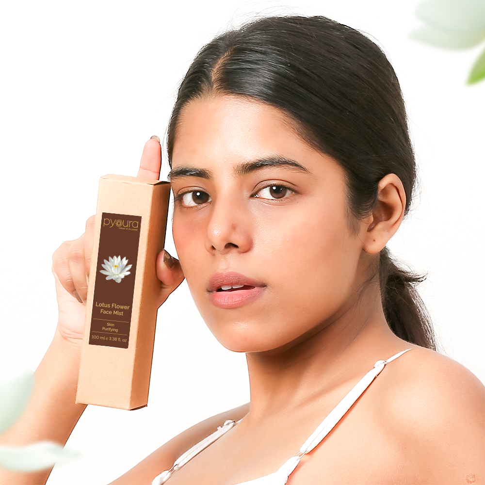 Skin Purifying Lotus Flower <h4> Alcohol Free Face Toner Mist <h4><h6> 100% pure extract of fresh lotus.  No Water. No Steam.<h6>
