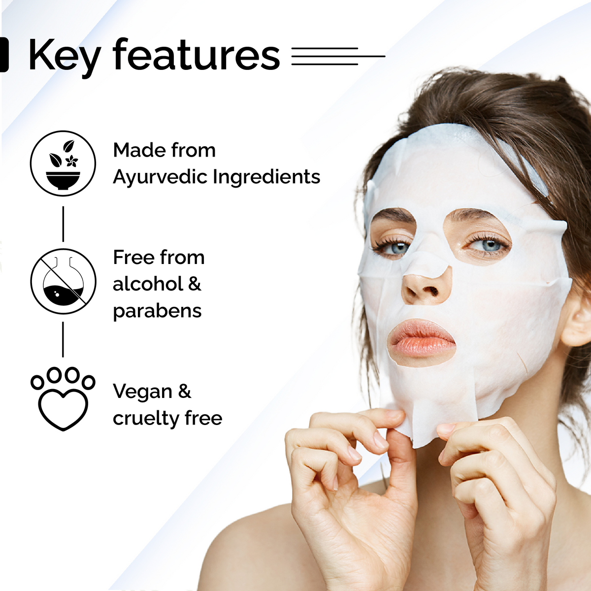 Neem Renewal Sheet Mask <h4>Refreshes Skin, Gives Even Skin Tone<h4> <h6> The serum in this sheet mask is made from 100% pure and stain free neem leaf extract that hydrates and helps manage dark spots. <h6>