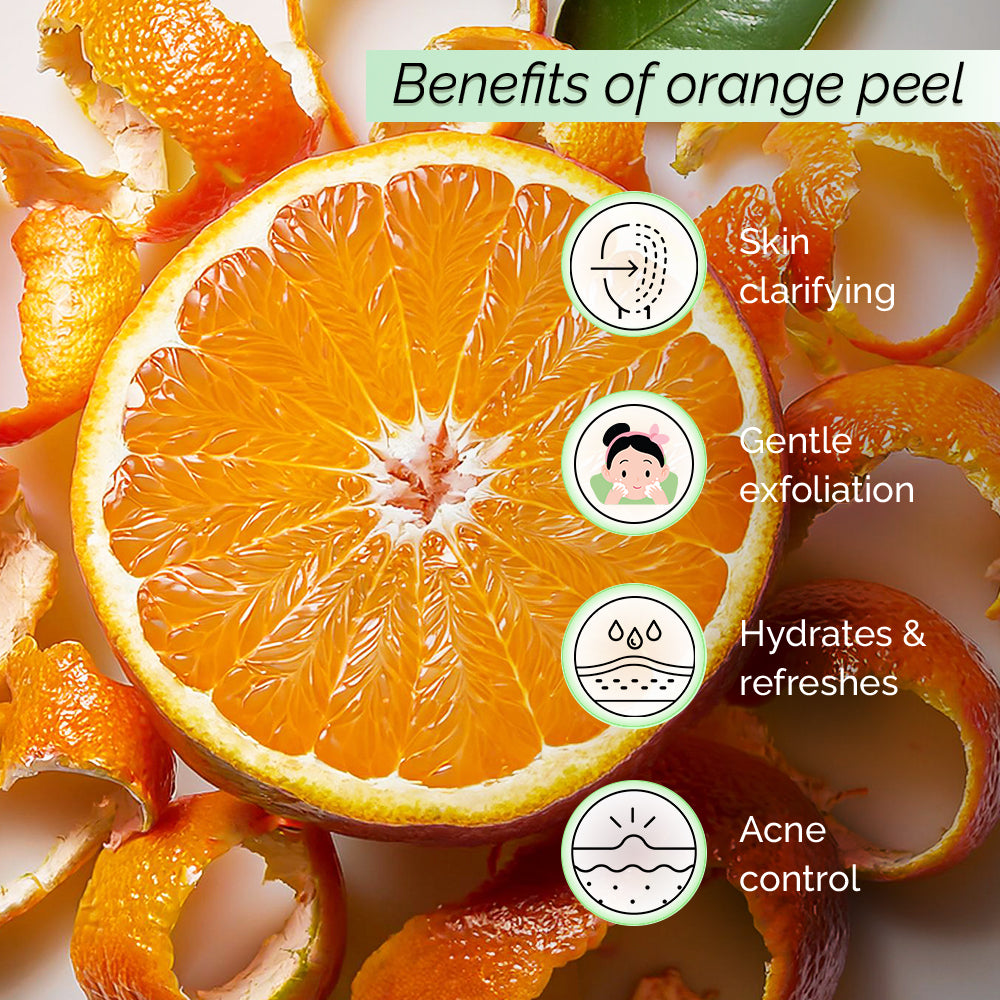 Orange Peel Face Mist <h4> Skin Clarifying <h4> <h6> Alcohol Free, 100% natural, easy-to-use mist spray Orange Peel toner<h6>