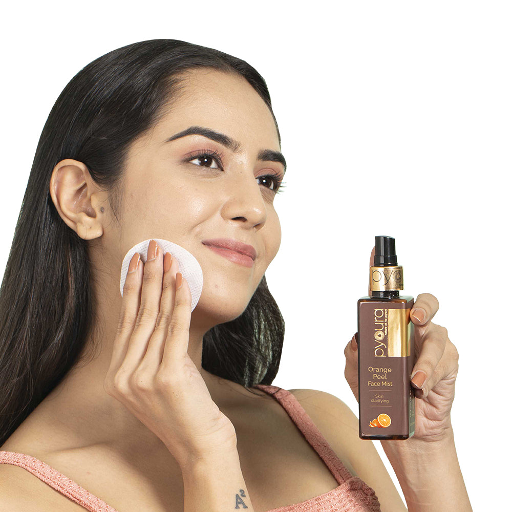 Orange Peel Face Mist <h4> Skin Clarifying <h4> <h6> Alcohol Free, 100% natural, easy-to-use mist spray Orange Peel toner<h6>