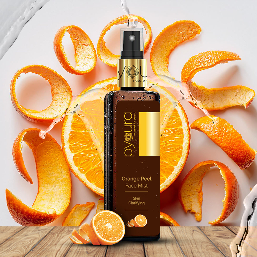 Orange Peel Face Mist <h4> Skin Clarifying <h4> <h6> Alcohol Free, 100% natural, easy-to-use mist spray Orange Peel toner<h6>