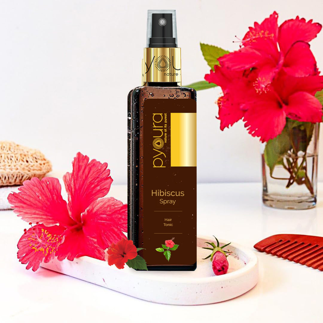 Hibiscus Mist <h4>Non-sticky Wholesome Hair Care<h4> <h6>No alcohol or preservatives added.<h6>
