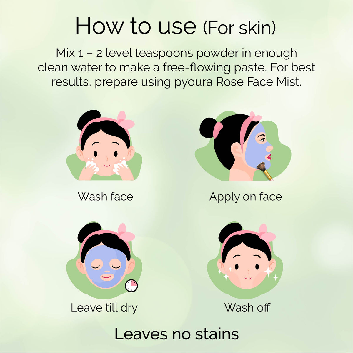 Neem Powder, For a clear skin and healthy hair, Made from hygienically dried fresh neem leaves