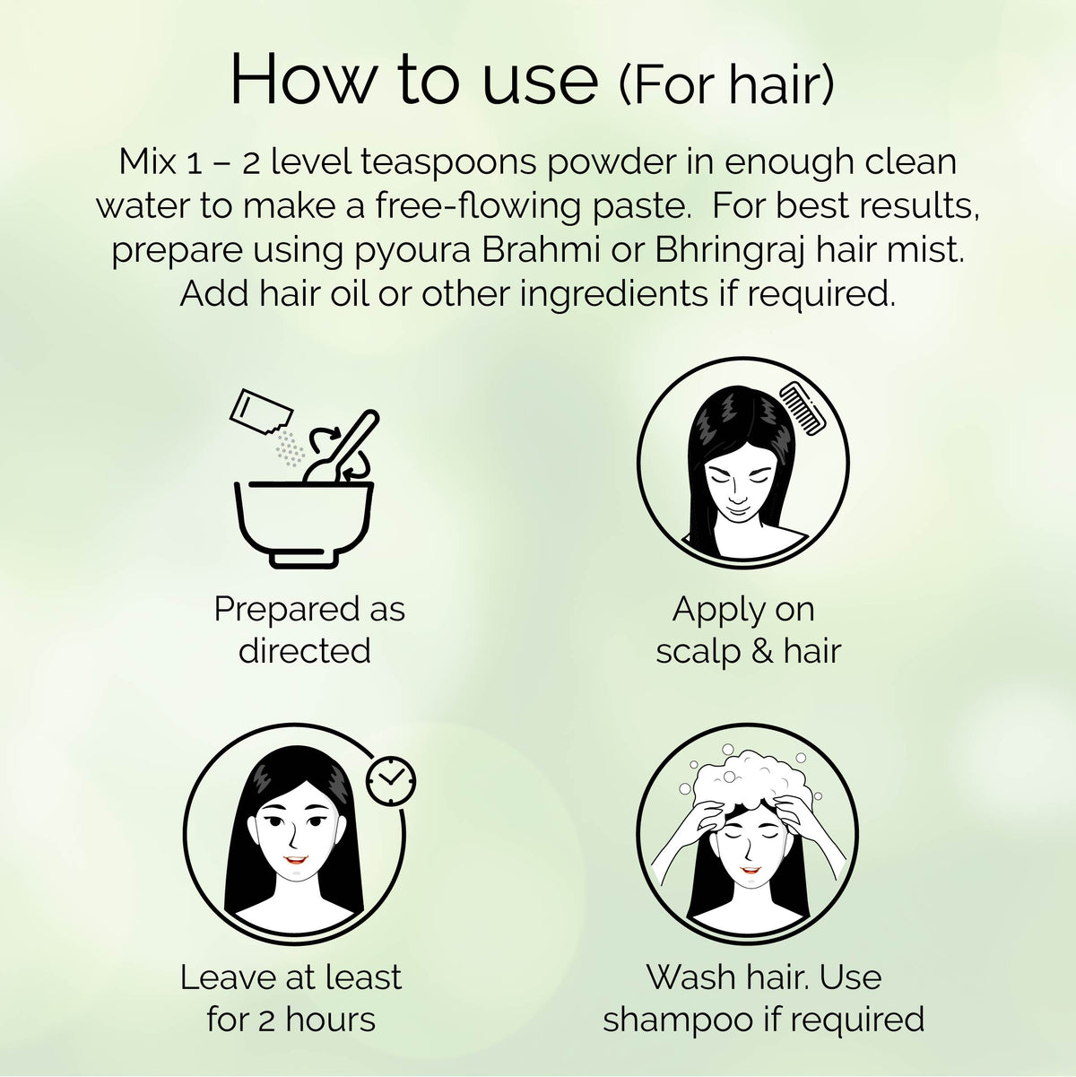 Neem Powder, For a clear skin and healthy hair, Made from hygienically dried fresh neem leaves