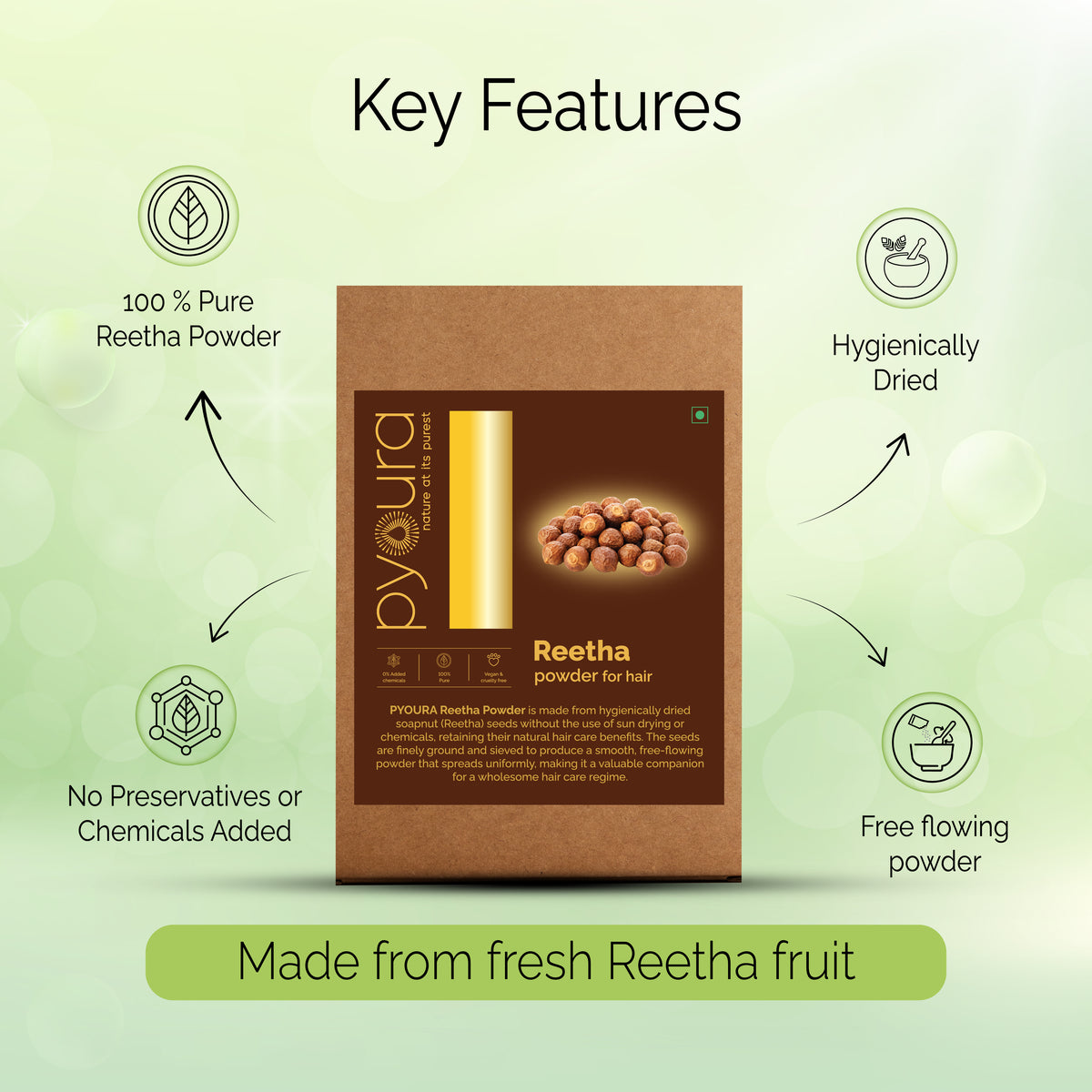 Reetha Hair Powder