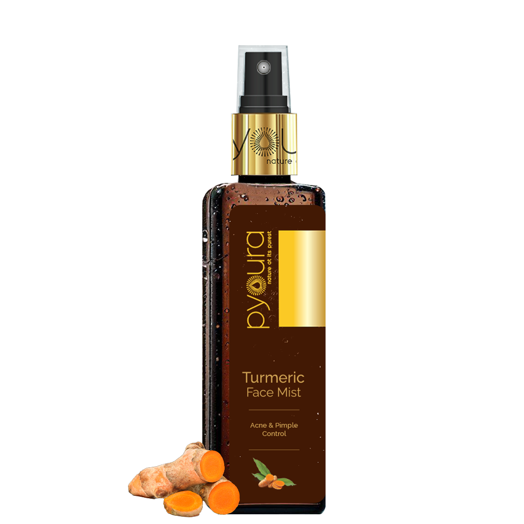 Turmeric Toner Face Mist, For Acne & Pimple Control, pH balance & Clear Skin, Alcohol Free, 100% natural, stain free, easy-to-use mist spray toner