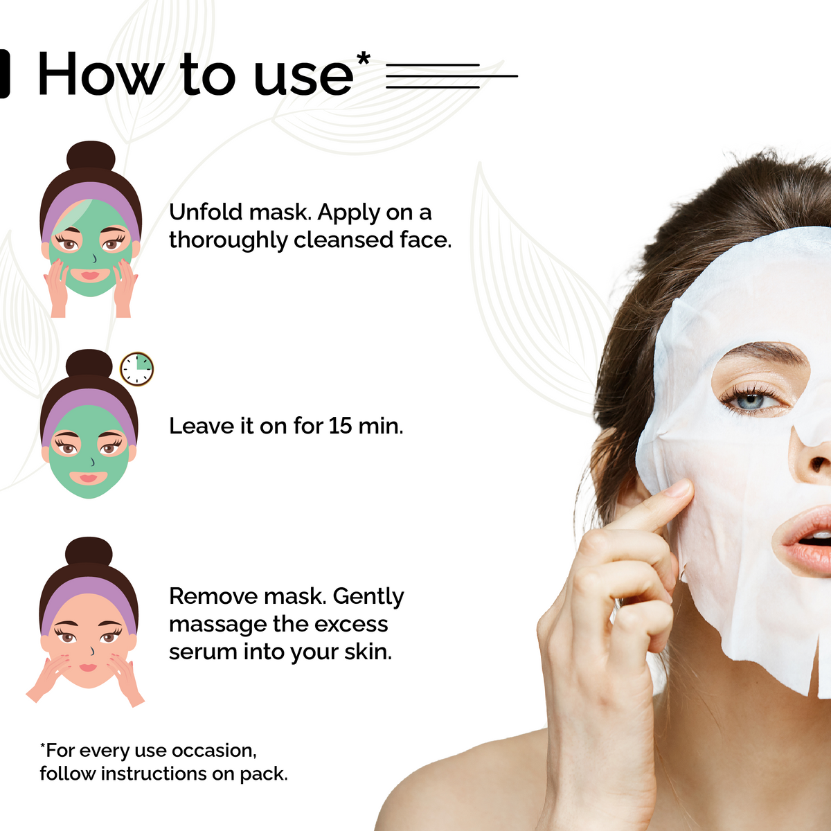 Turmeric Healing Sheet Mask <h4>Refreshes Skin, Manages Fine Lines<h4> <h6> The serum in this sheet mask is made from 100% pure and stain free turmeric extract that hydrates and helps manage pimples and acne.<h6>