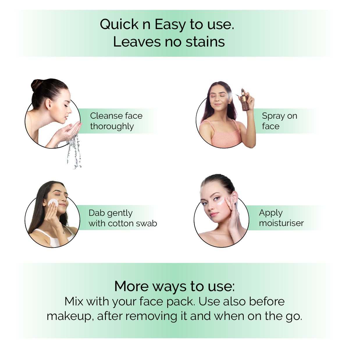 Neem Toner Face Mist  Spray <h4> Manage Acne, Pigmentation & Blemishes <h4> <h6>Alcohol Free, 100% natural, easy-to-use mist spray neem toner<h6>
