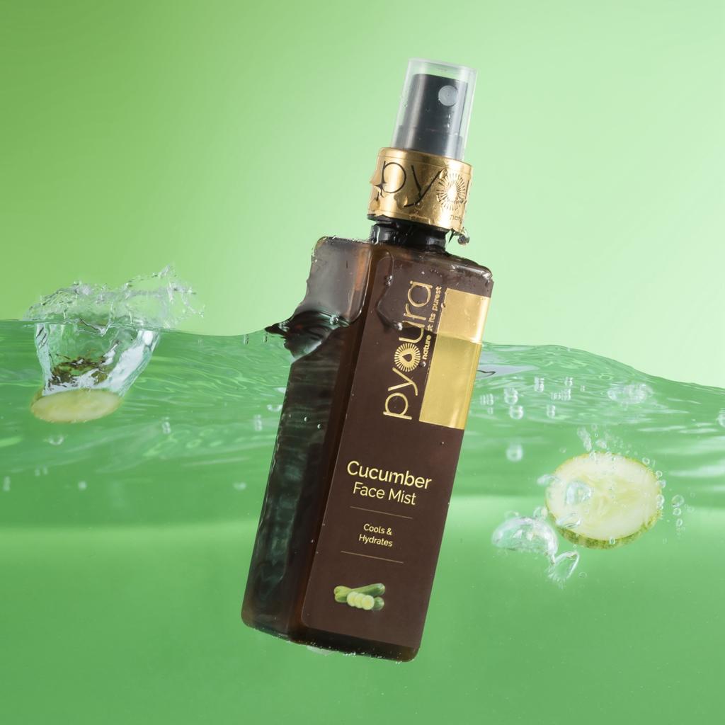 Rose and Cucumber Face Mist Summer Skincare Kit. Soothe Hydrate Sunburn & Refresh with these 100% pure, alcohol free extracts. 100 ml each Pack of 2.